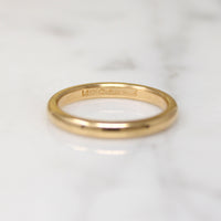 Buttery 14k Gold Half Round Band by Artcarved