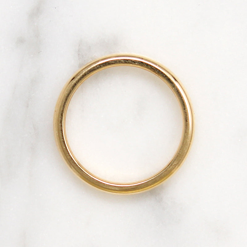 Buttery 14k Gold Half Round Band by Artcarved