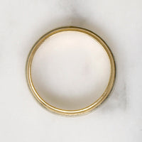 Mid Century Two-Tone Gold Wedding Band