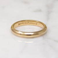 Voluptuous Comfort Fit 14k Gold Artcarved Band