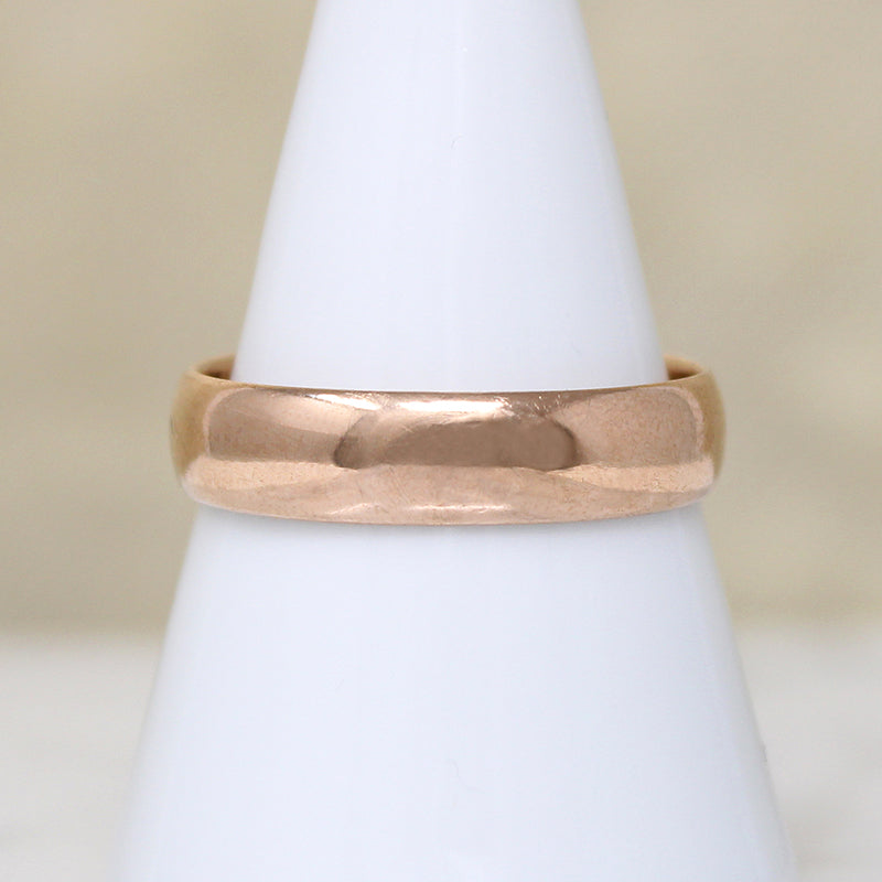 Antique 14k Rosy Gold Size 9.75 Wedding Band