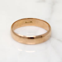 Antique 14k Rosy Gold Size 9.75 Wedding Band