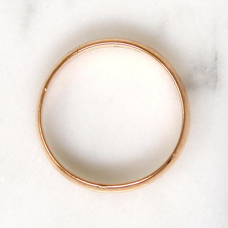 Antique 14k Rosy Gold Size 9.75 Wedding Band
