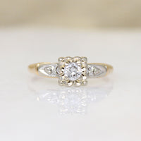 Sweet Hearts & Flowers Diamond Engagement Ring