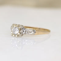 Sweet Hearts & Flowers Diamond Engagement Ring