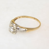 Sweet Hearts & Flowers Diamond Engagement Ring