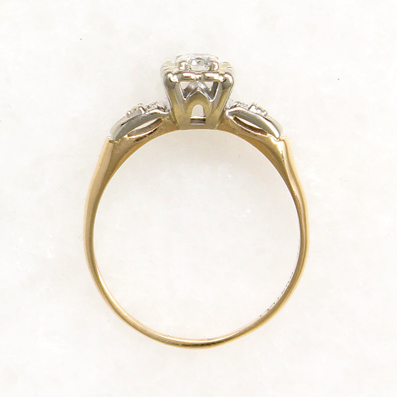 Sweet Hearts & Flowers Diamond Engagement Ring