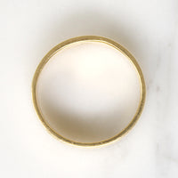 Wide Flat 14k Gold Wedding Band Size 9.75