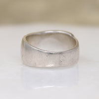 Multi-Stone Inlay Waves Sterling Silver Band