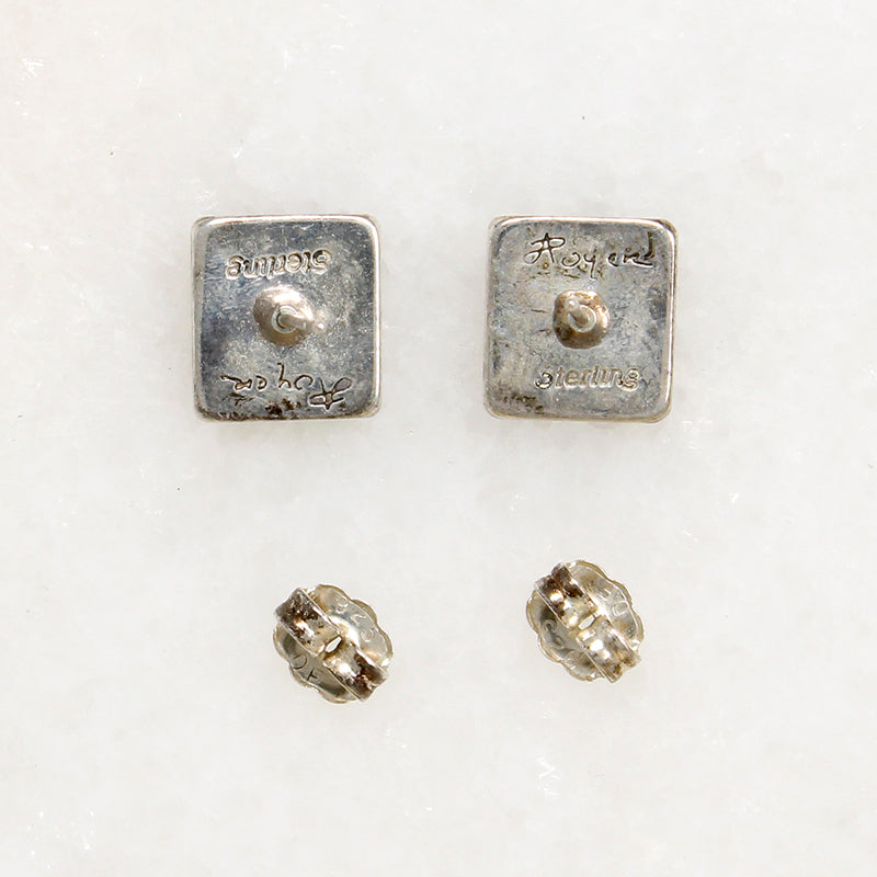 Sophisticated Color-Block Inlay Studs by Royer