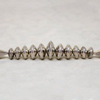 Superb Modernist Navajo Silver Round & Bicone Beads