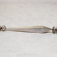 Superb Modernist Navajo Silver Round & Bicone Beads