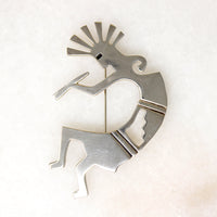Sterling Silver Kokopelli Brooch
