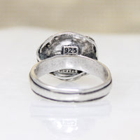 Cultured Pearl in Sterling Tendril Artisan Ring