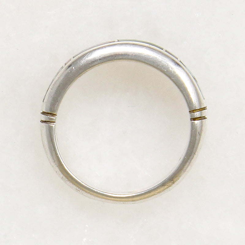 Multi-Stone Mosaic in Sterling Silver Band