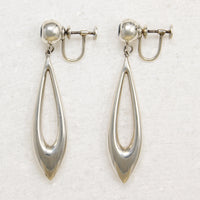 Sensual Sterling & Blue Topaz Pendulum Earrings