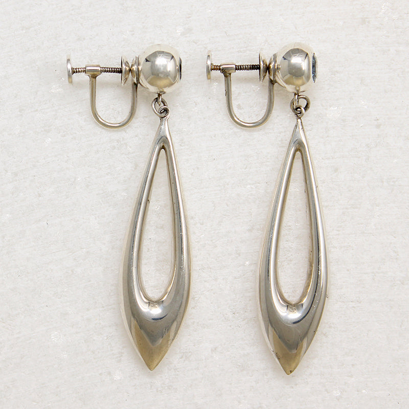Sensual Sterling & Blue Topaz Pendulum Earrings