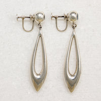 Sensual Sterling & Blue Topaz Pendulum Earrings