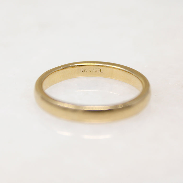 Attractive 18k Gold Jabel Wedding Band Size 7.5