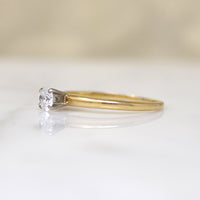 Classic 18k Gold & Diamond Solitaire Ring from Jabel