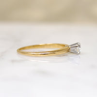 Classic 18k Gold & Diamond Solitaire Ring from Jabel