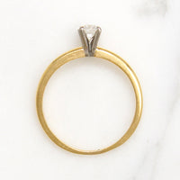 Classic 18k Gold & Diamond Solitaire Ring from Jabel