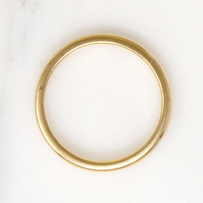 Slim Size 7 Gold Band by Woods & Sons