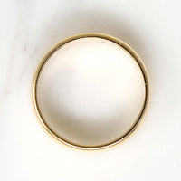 Striking Size 9 14k Gold Wedding Band