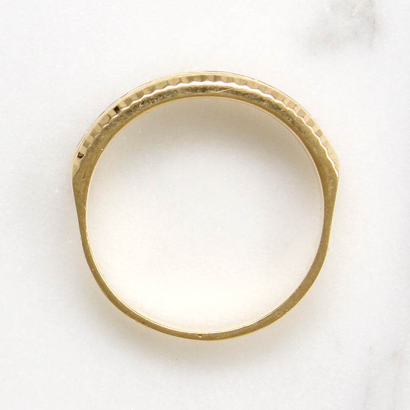Ritzy 14k Gold & Ten Diamond Band 