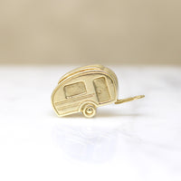 Adorable 14k Gold Retro Camper Charm
