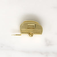 Adorable 14k Gold Retro Camper Charm