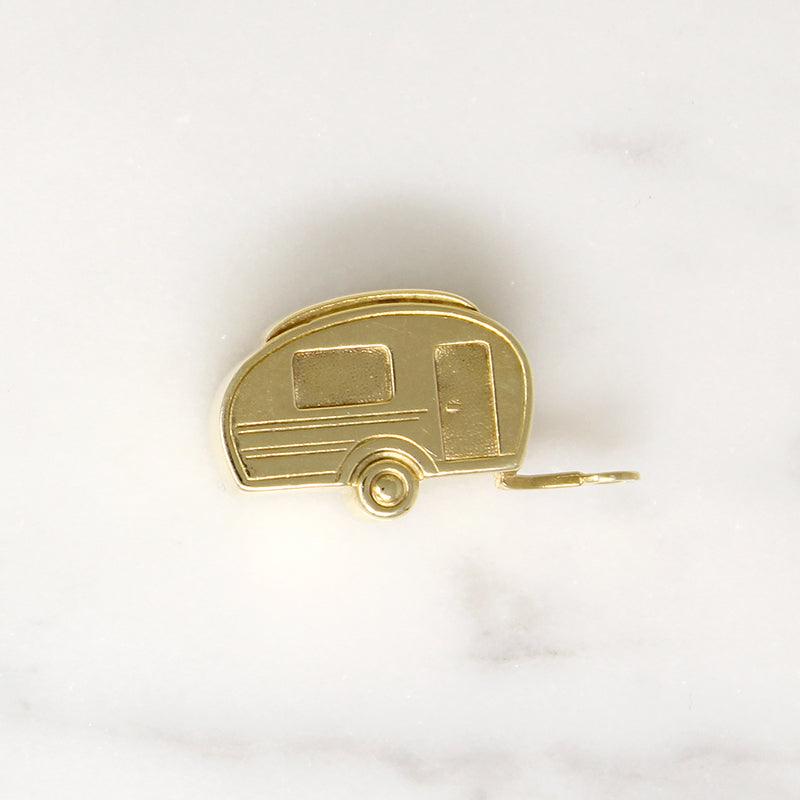 Adorable 14k Gold Retro Camper Charm