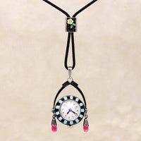 Fantastic Enameled Jazz Age Pendant Watch