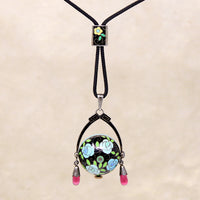 Fantastic Enameled Jazz Age Pendant Watch