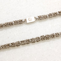 Mexican Sterling Silver Byzantine Chain