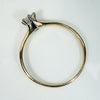 Eccentric Old Mine Cut Diamond in Dainty Gold Ring