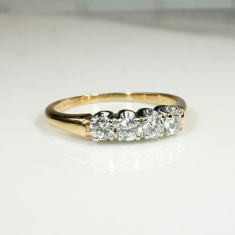 Fetching "Orange Blossom" Two-Tone Diamond Band