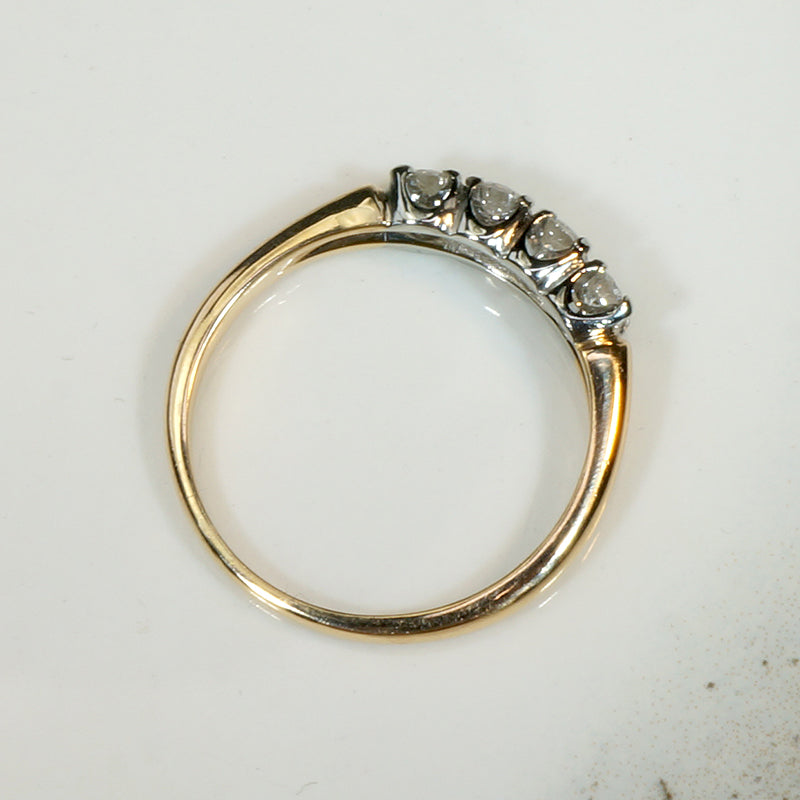 Fetching "Orange Blossom" Two-Tone Diamond Band