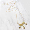 Dainty Diamond & Gold Floral Garland Necklace