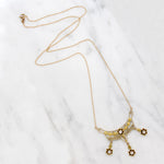 Dainty Diamond & Gold Floral Garland Necklace