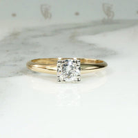 Classic 1940s Diamond Solitaire Engagement Ring
