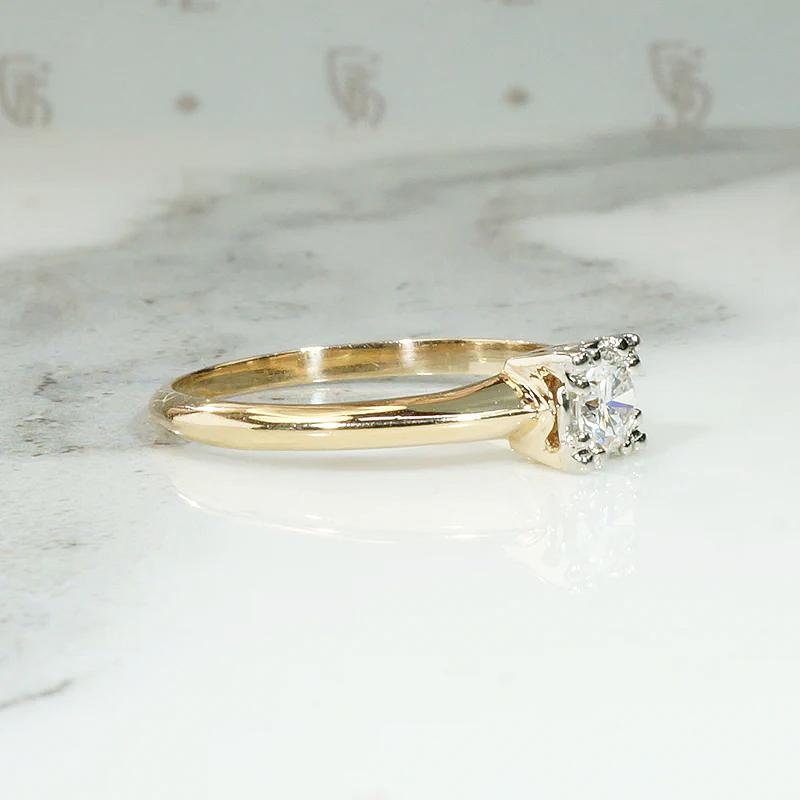 Classic 1940s Diamond Solitaire Engagement Ring