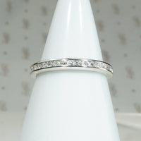 Sparkling 1920s Diamond & Platinum Eternity Band