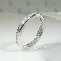 Sparkling 1920s Diamond & Platinum Eternity Band