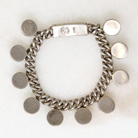Edgy Mexican Sterling Ball & Chain Bracelet