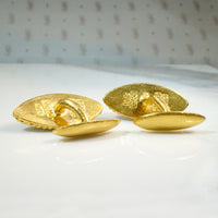 Rare Grade "A" Jadeite & 24k Gold Chinese Cufflinks