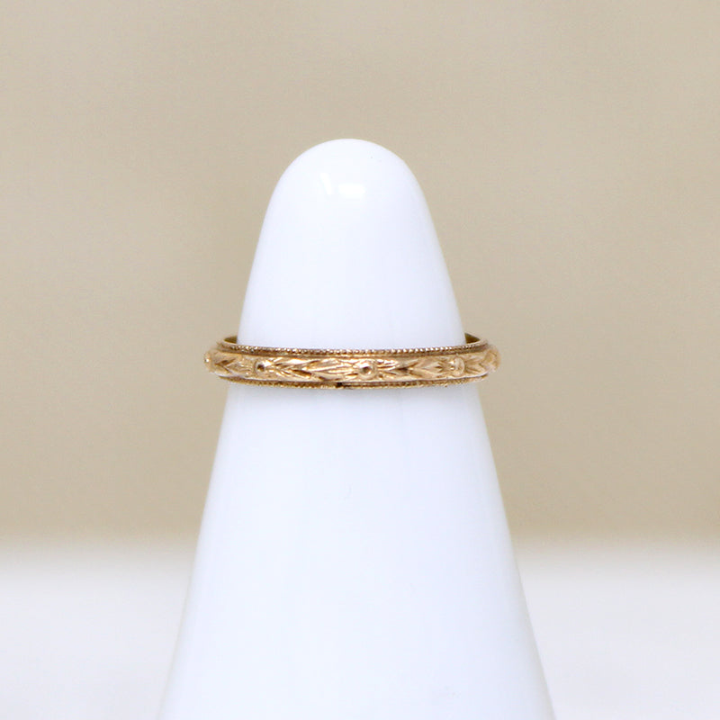 Itty Bitty Gold Flower Tiny Ring