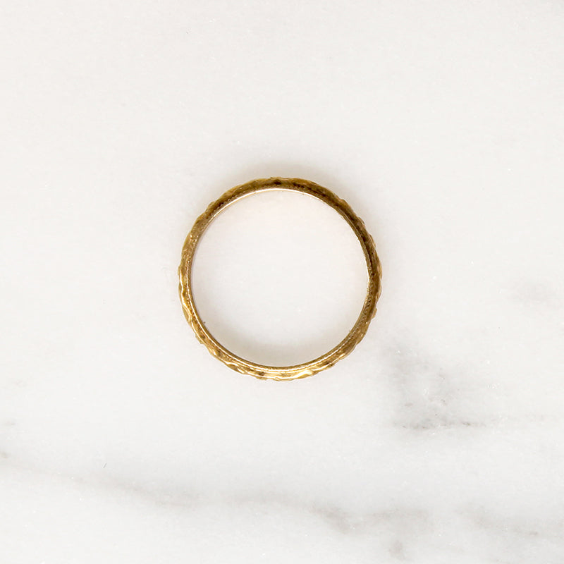 Itty Bitty Gold Flower Tiny Ring