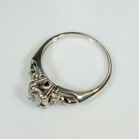 Sweet Heart Diamond & White Gold Engagement Ring