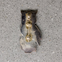 Zuni Inlay Great Horned Owl Brooch